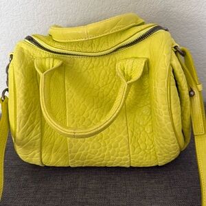 Alexander Wang Rocco Bag with Studs - Neon Yellow